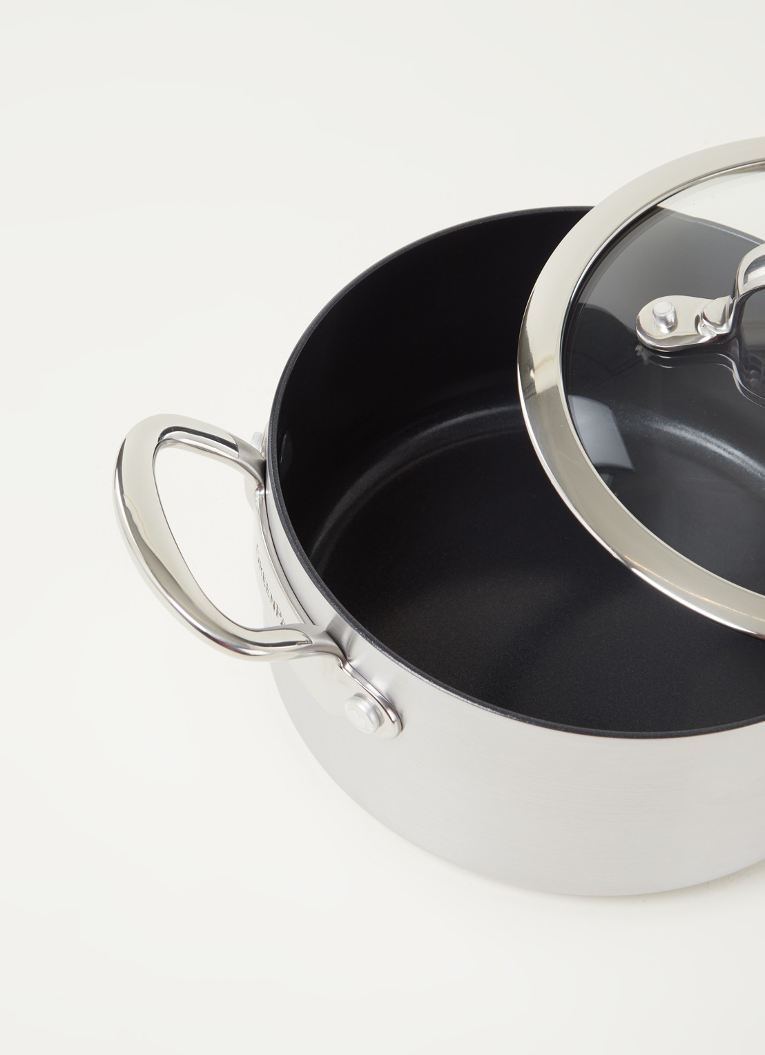 GreenPan Barcelona Evershine kookpan 18 cm - detail 2 zilver