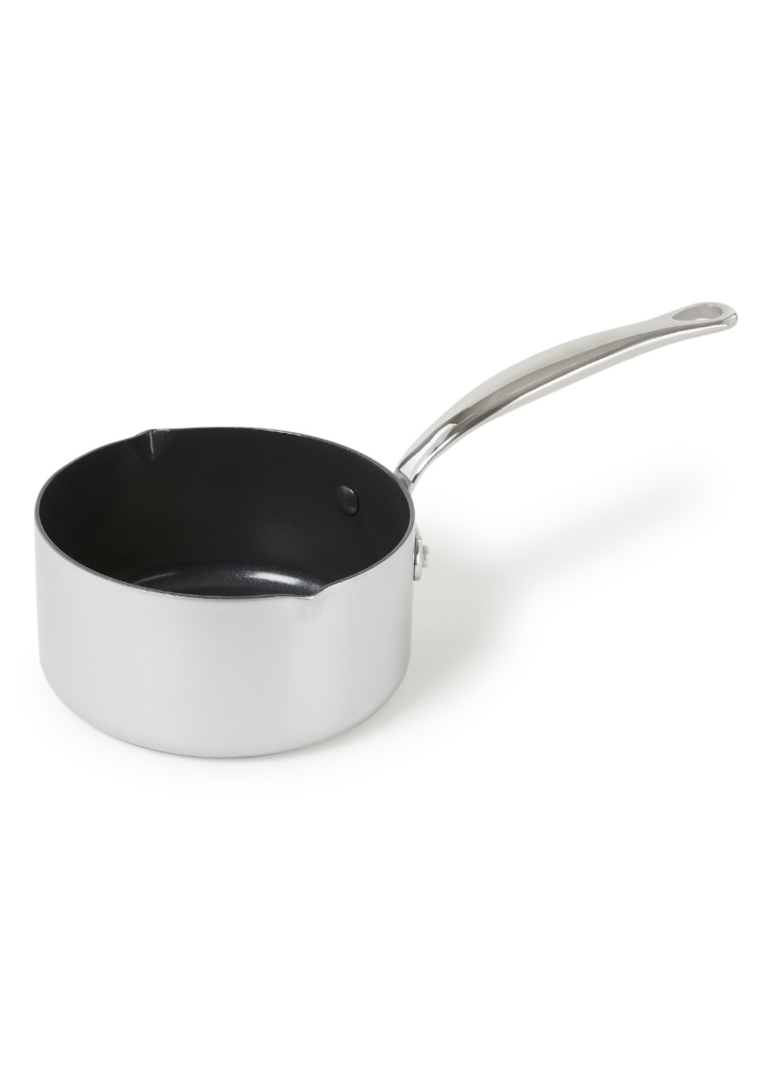GreenPan Barcelona Evershine steelpan Ø16 cm - voorkant 2 zilver