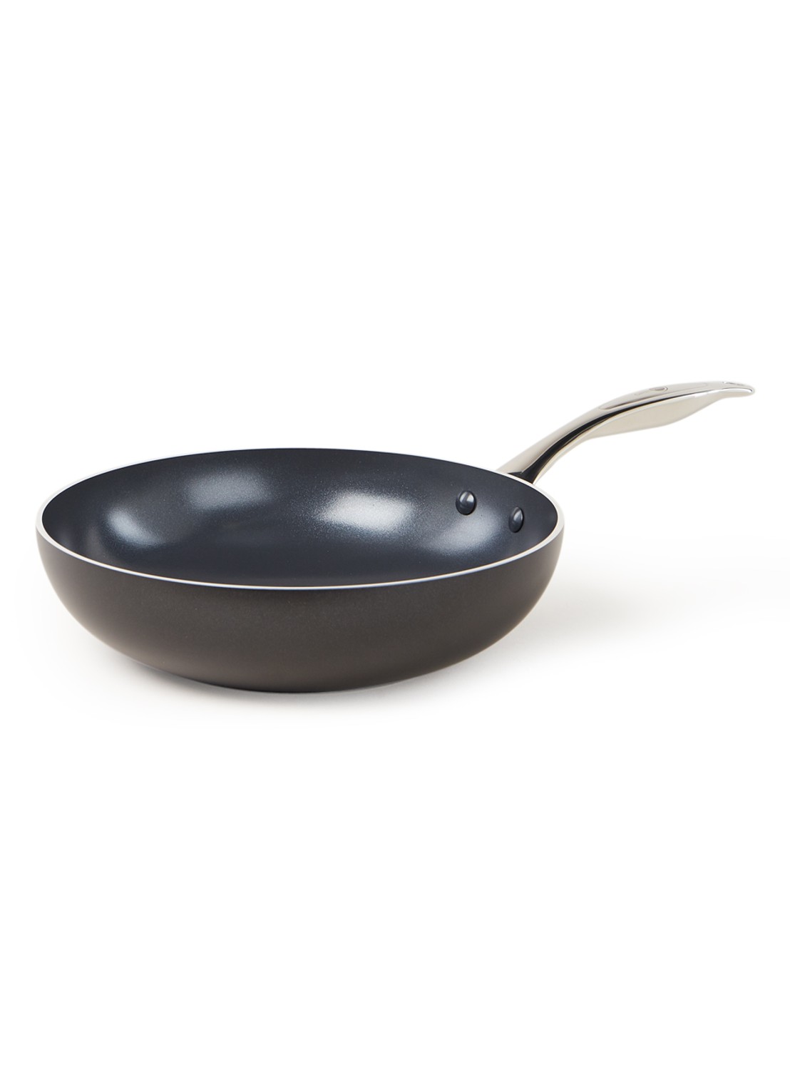 GreenPan Brussels wokpan Ø28 cm - voorkant zwart