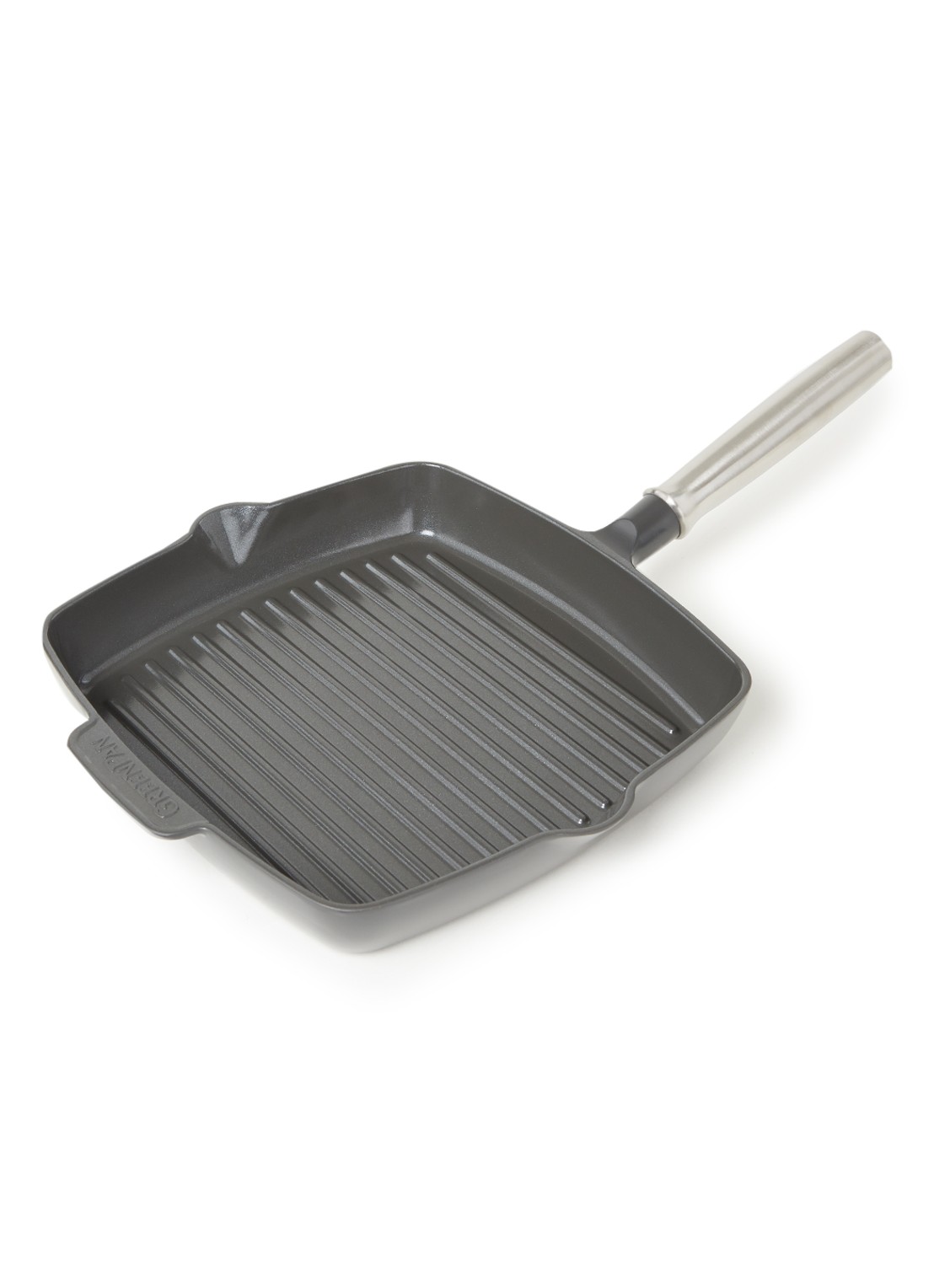 GreenPan Featherweights grillpan Ø26 cm - voorkant zwart