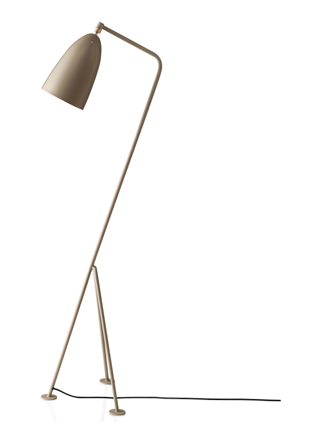 Gubi Gräshoppa vloerlamp - voorkant grijs