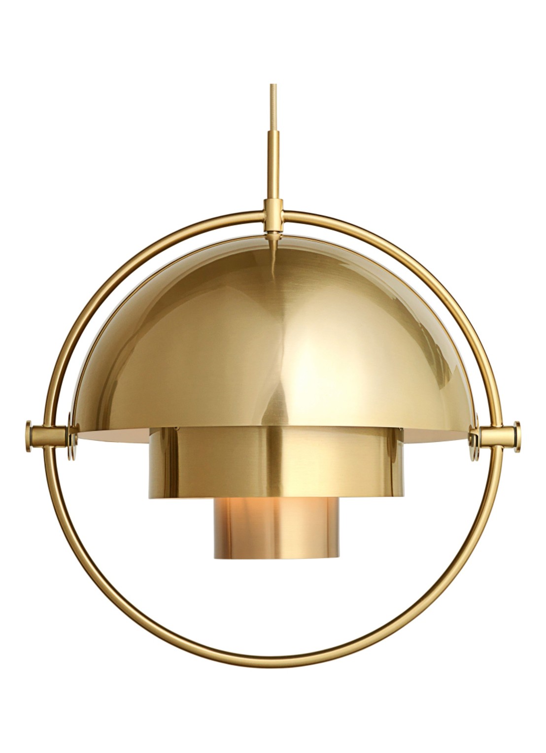 Gubi Multi-Lite hanglamp Ø 36 cm - voorkant goud