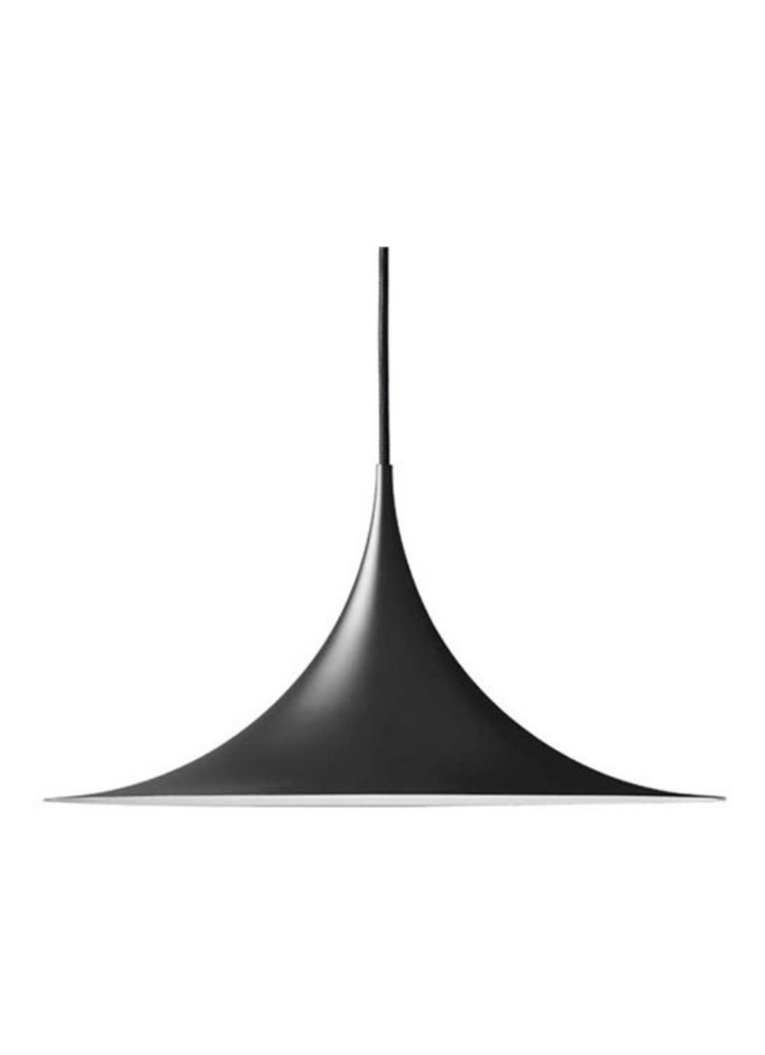 Gubi Semi hanglamp Ø 30 cm - voorkant zwart
