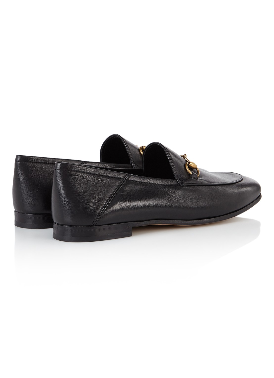 Gucci Brixton loafer van leer met horsebit - detail 2 zwart
