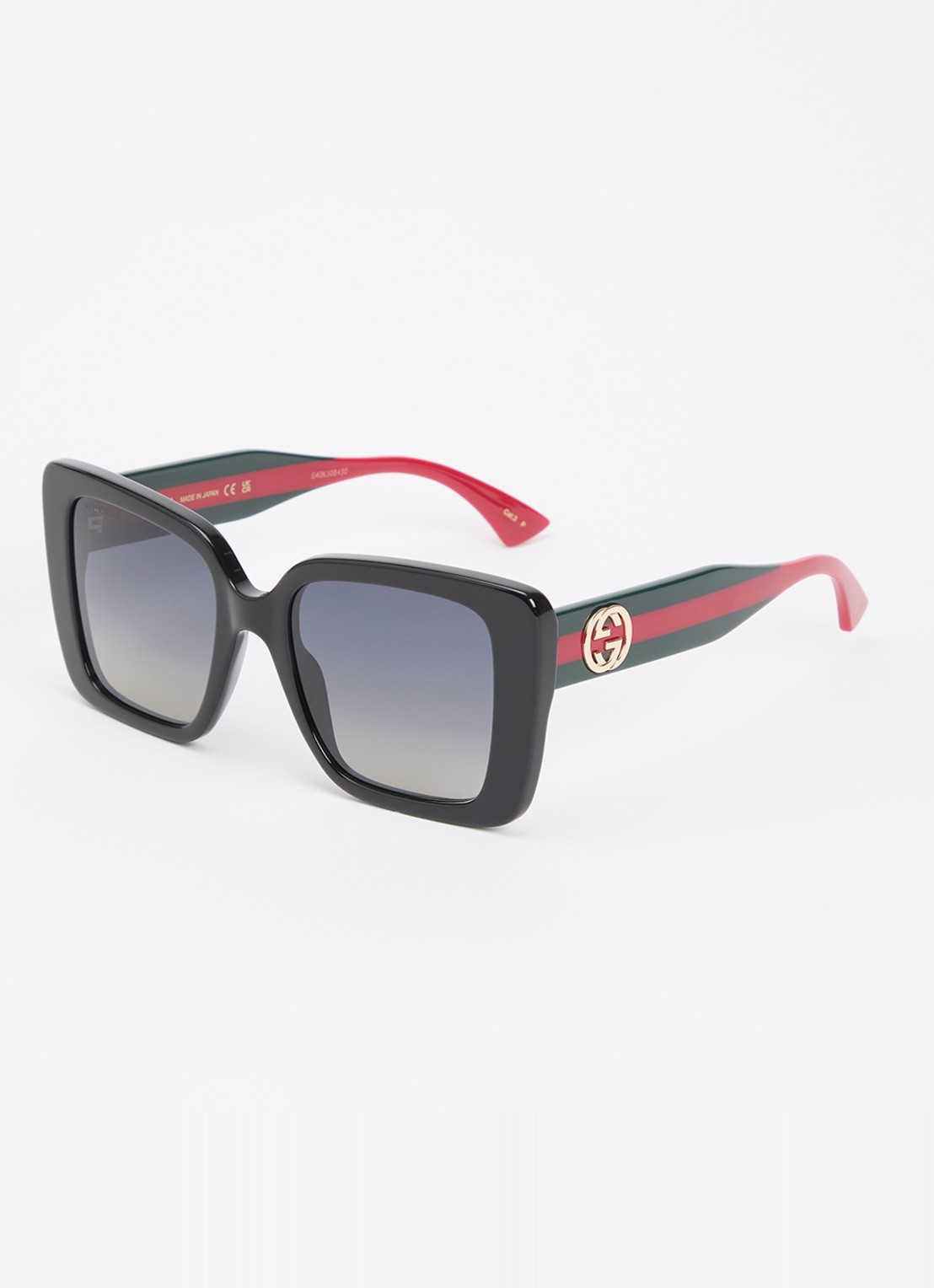 Gucci Butterfly zonnebril gepolariseerd GG1861S - voorkant zwart