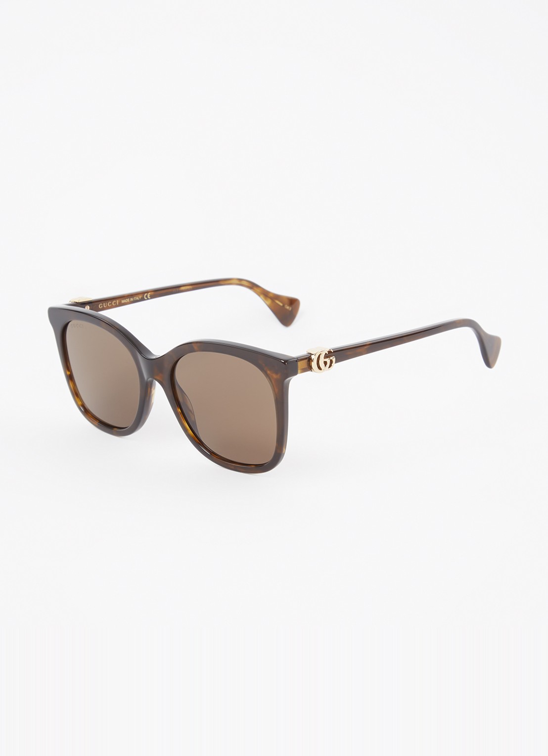 Gucci Butterfly zonnebril GG1071S - voorkant donkerbruin