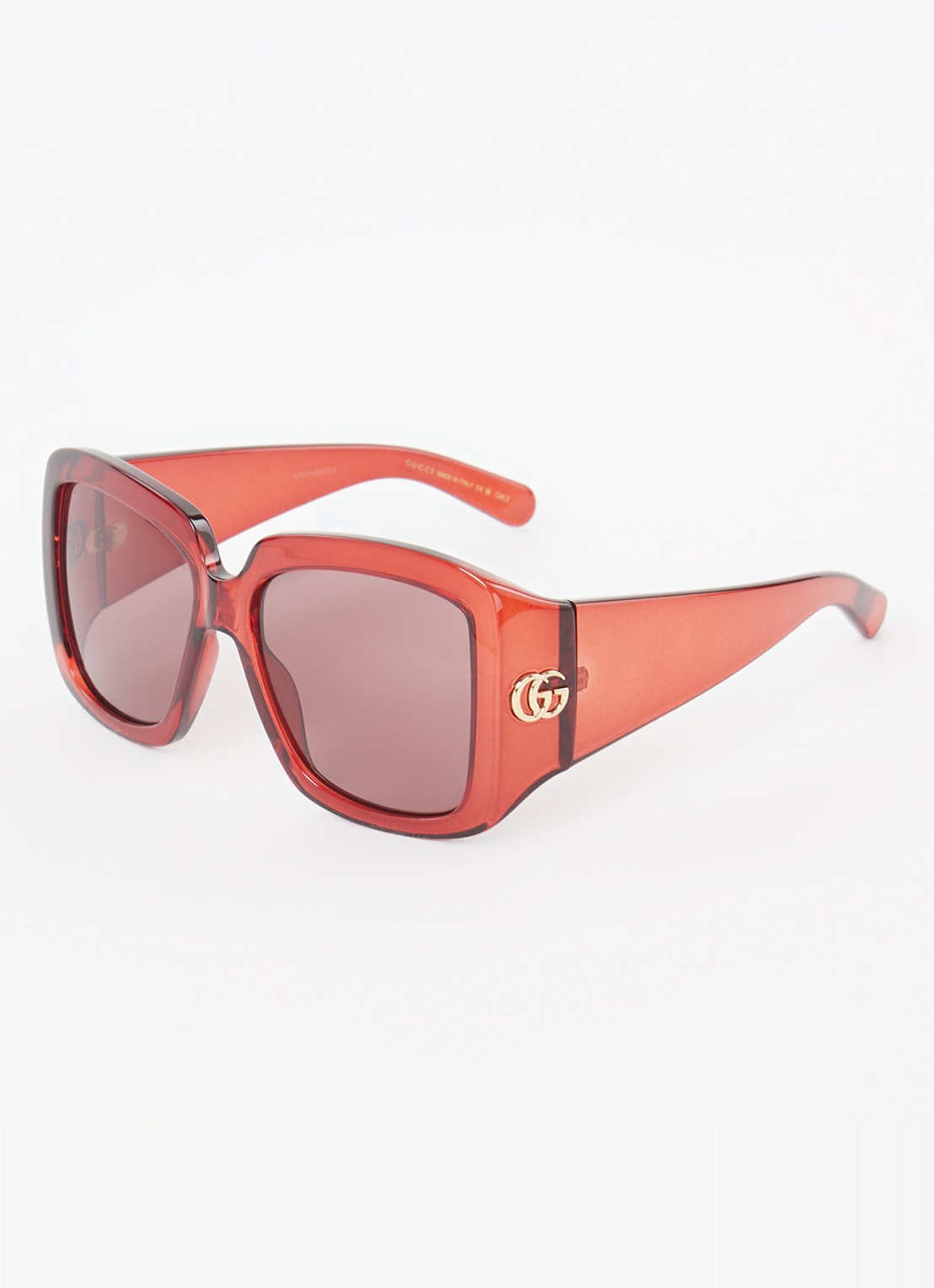 Gucci Butterfly zonnebril GG1402S - voorkant bordeauxrood