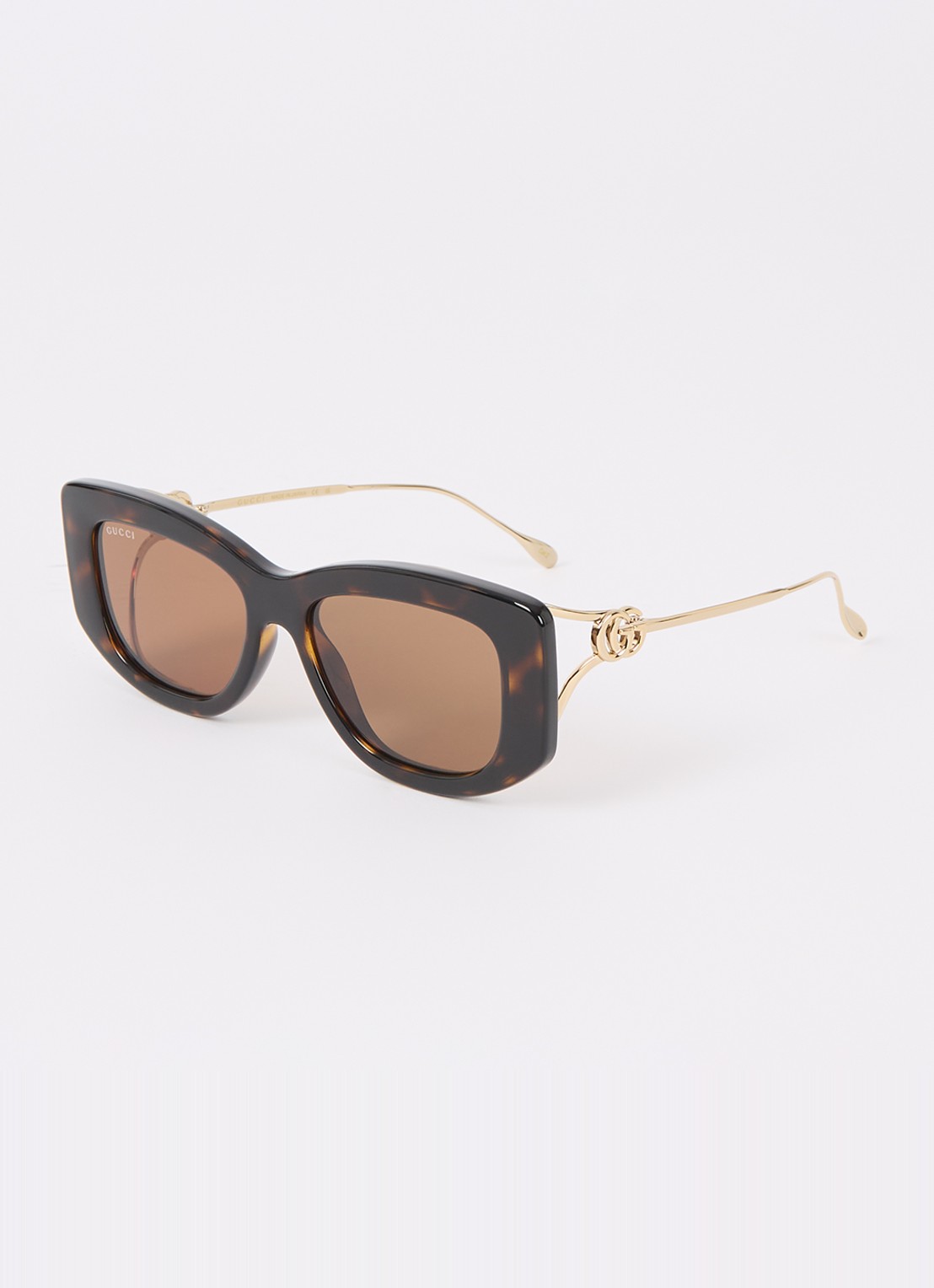 Gucci Butterfly zonnebril GG1566S - voorkant donkerbruin