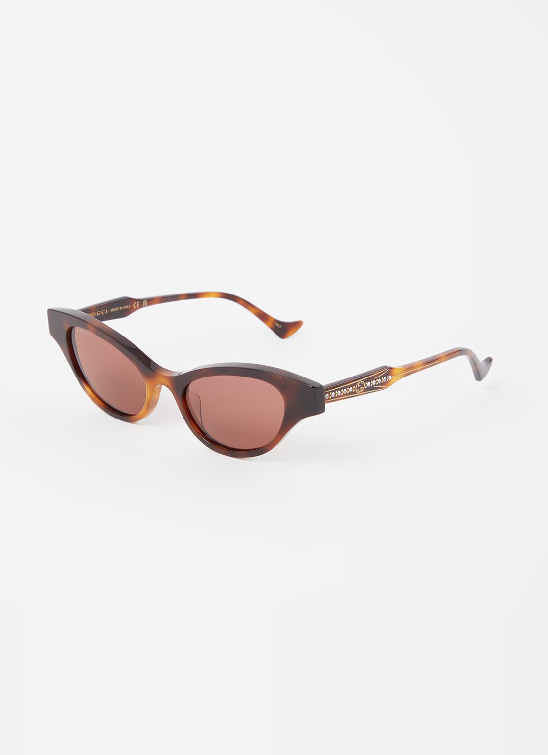 Gucci Cat Eye zonnebril GG1298S - voorkant 4 bruin