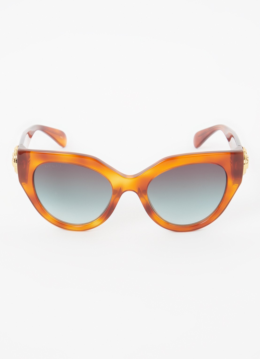 Gucci Cat Eye zonnebril GG1408S - detail 3 oranjebruin