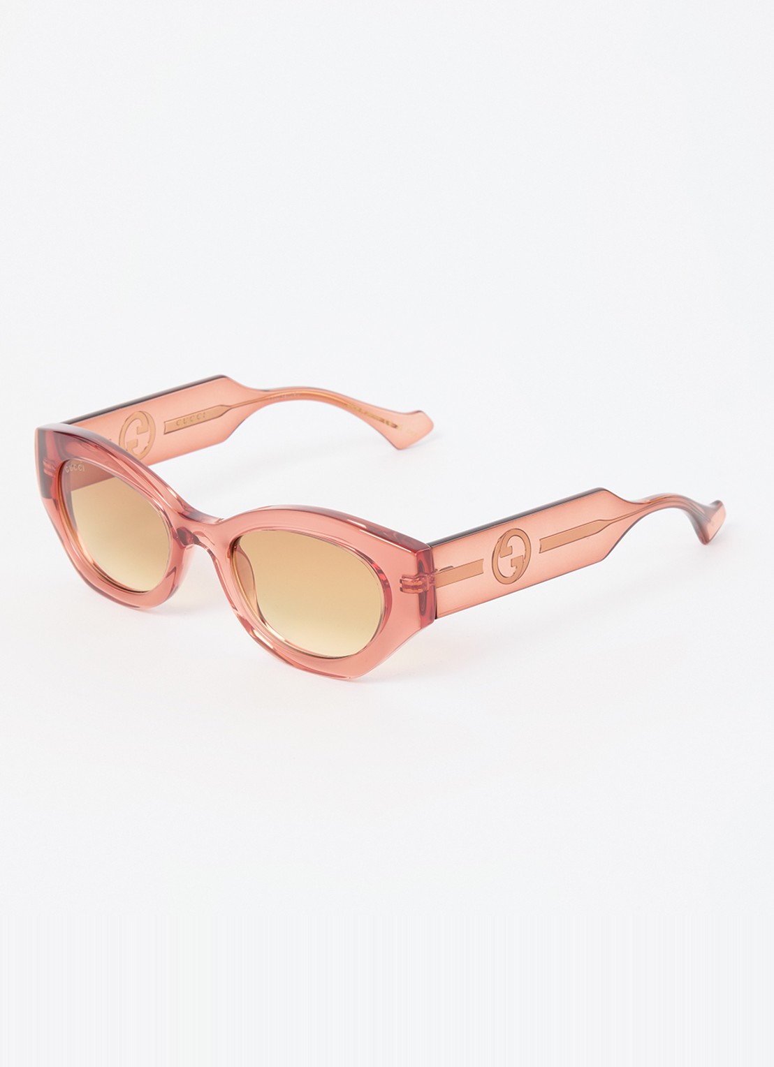Gucci Cat Eye zonnebril GG1553S - voorkant roestbruin