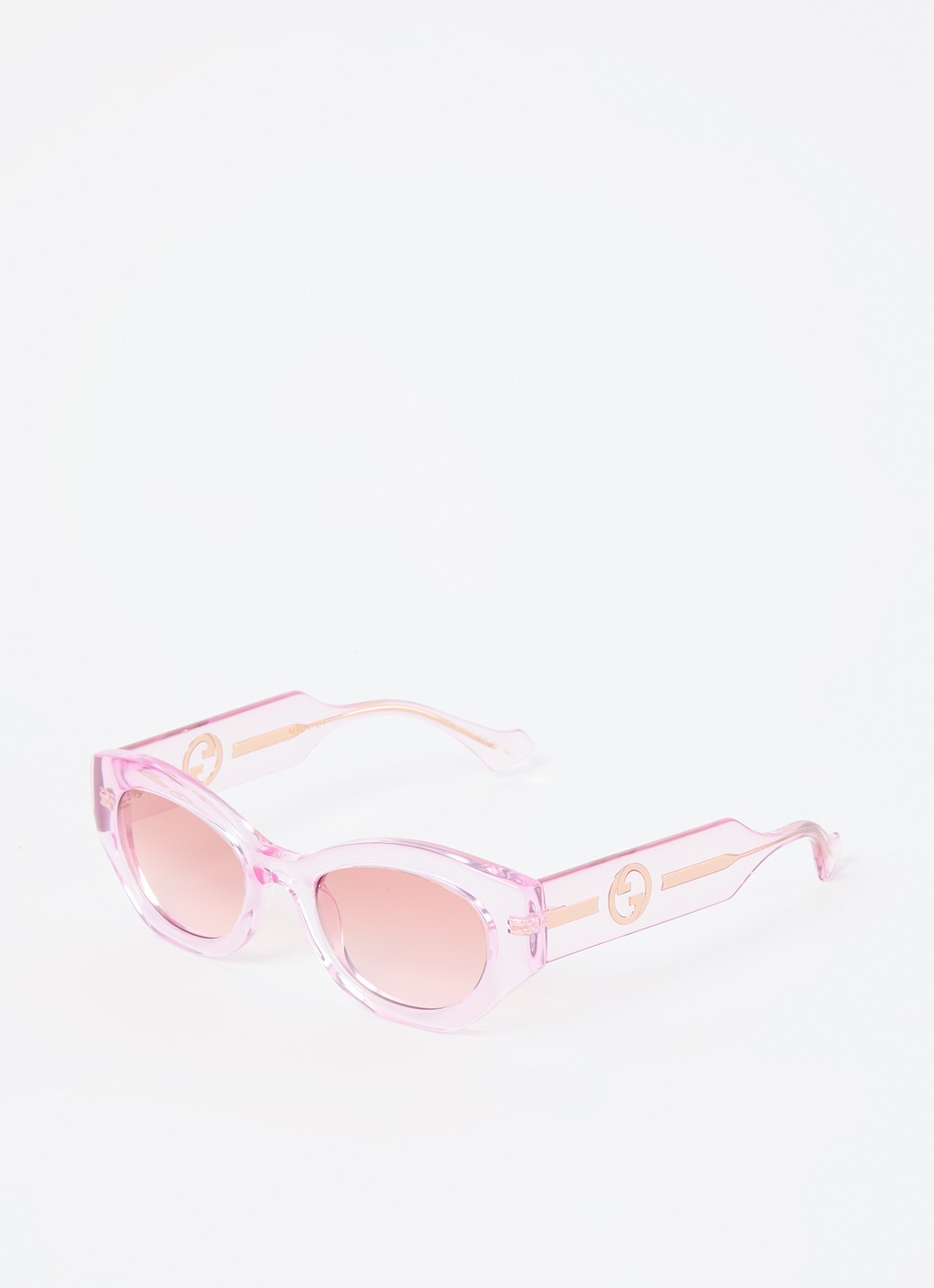 Gucci Cat Eye zonnebril GG1553S  - voorkant roze