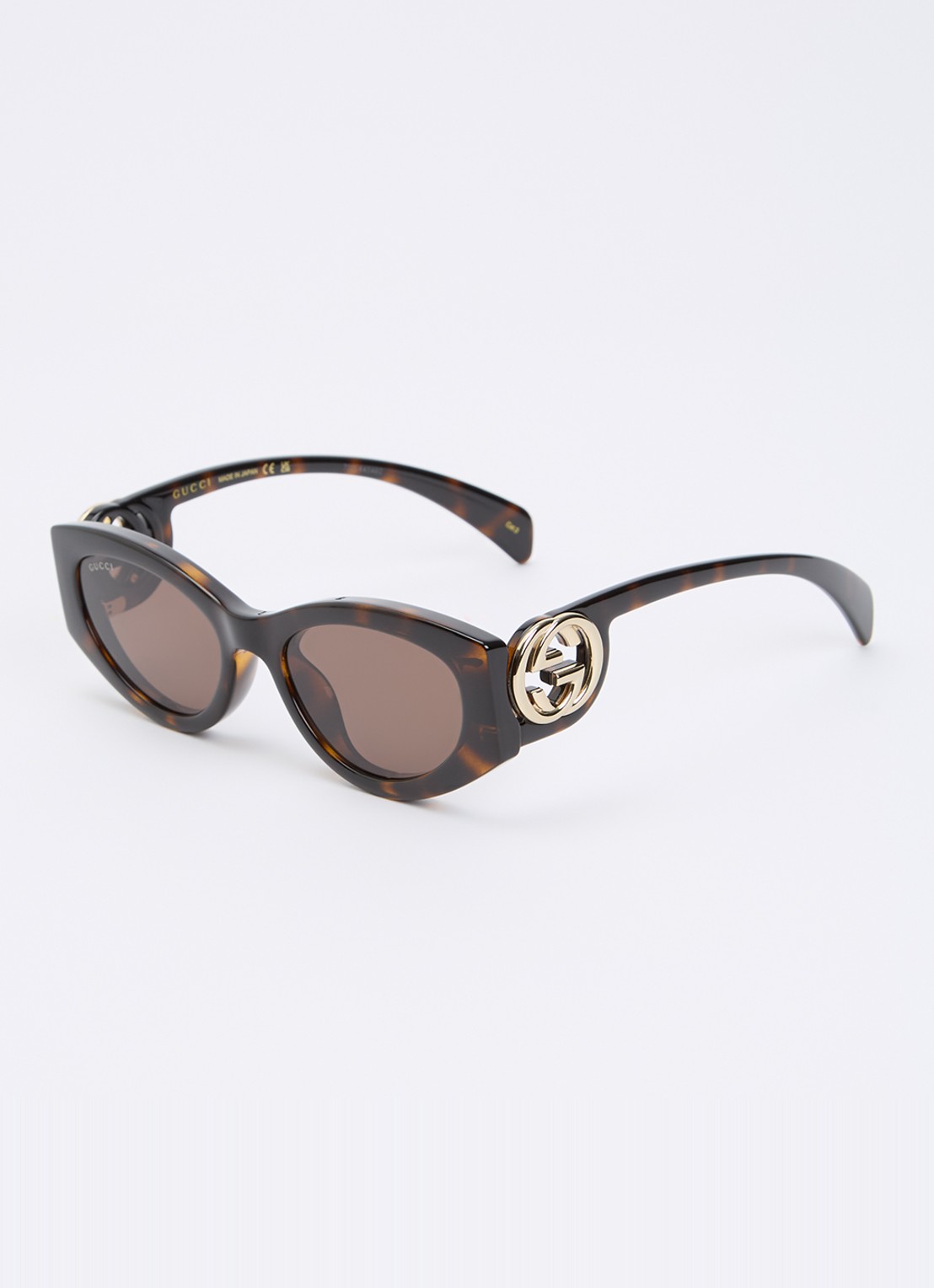 Gucci Cat Eye zonnebril GG1691S - voorkant 4 donkerbruin