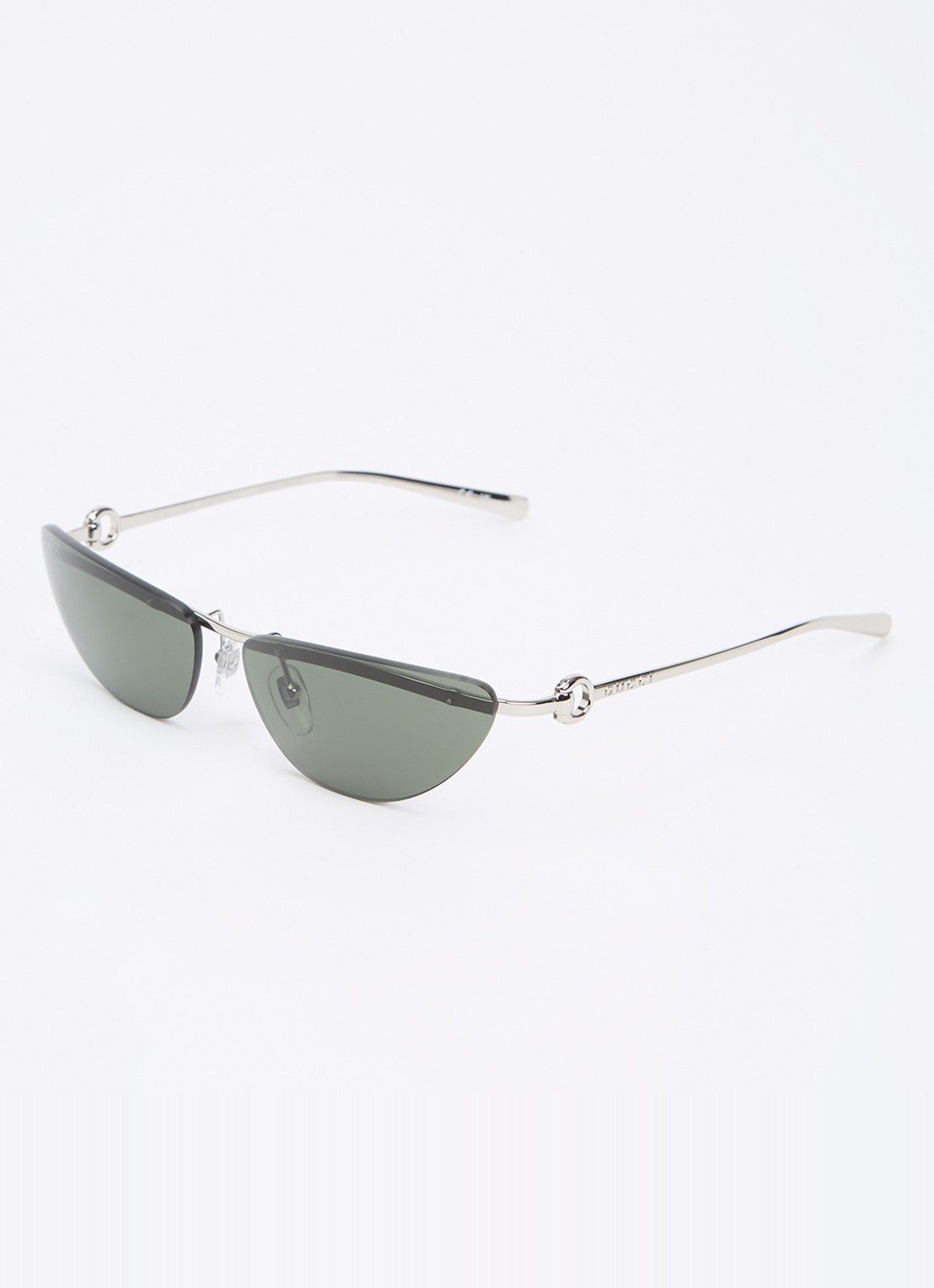 Gucci Cat Eye zonnebril GG1701S - voorkant zilver