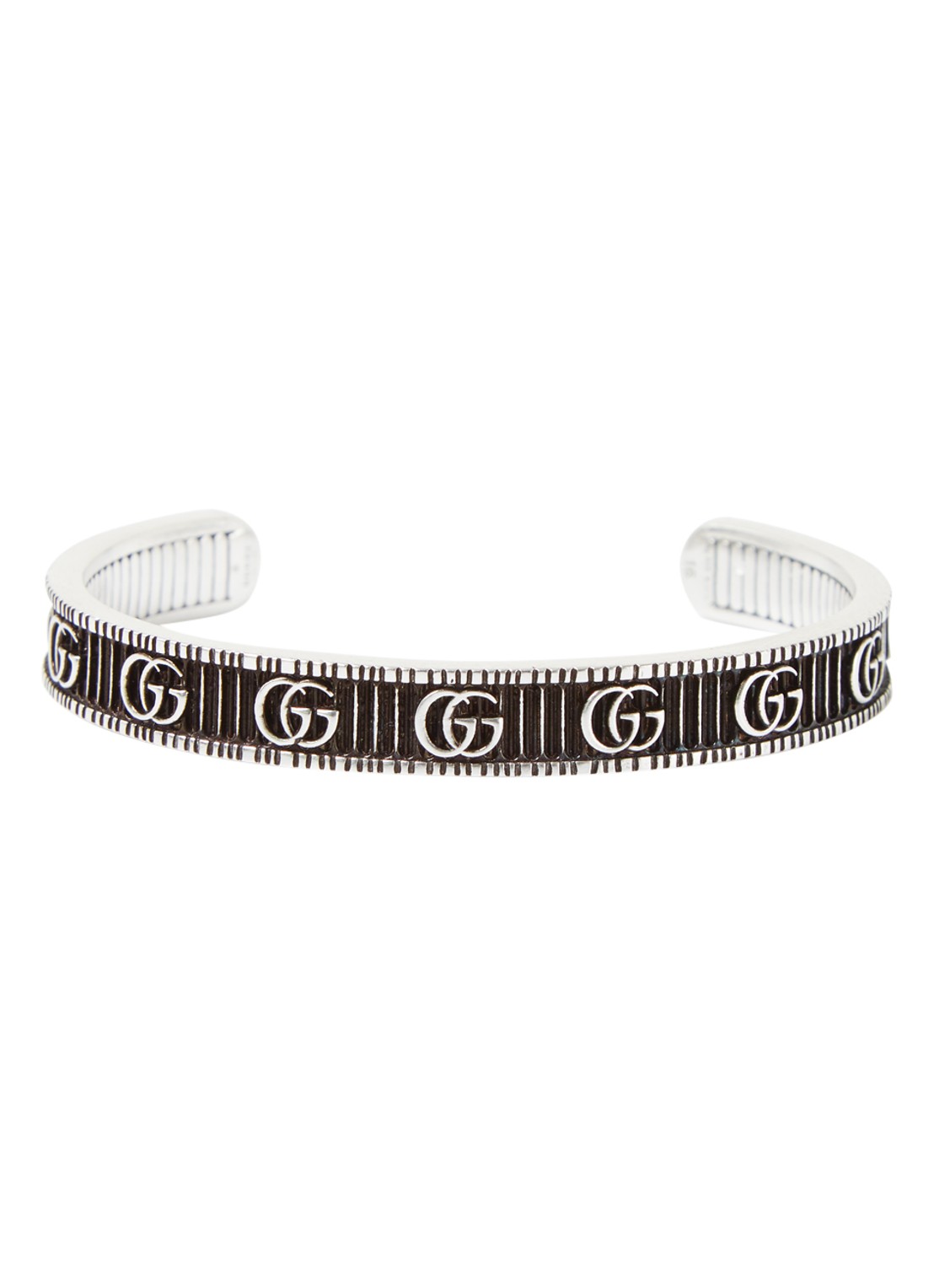 Gucci Double G armband sterling zilver - voorkant zilver