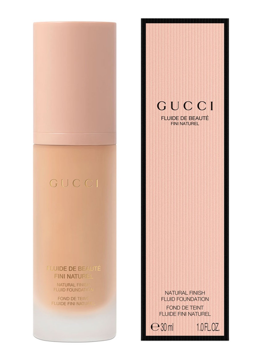 Gucci Fluide De Beauté Fini Naturel - Natural Finish Fluid Foundation - voorkant 5 fair medium 210c