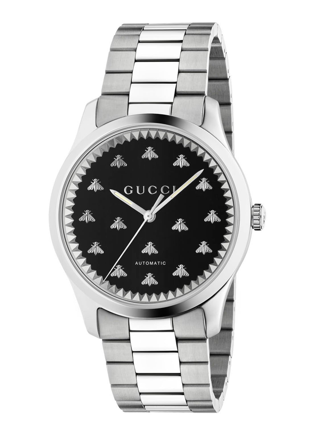Gucci G-Timeless Automatic horloge YA126283 - voorkant zilver