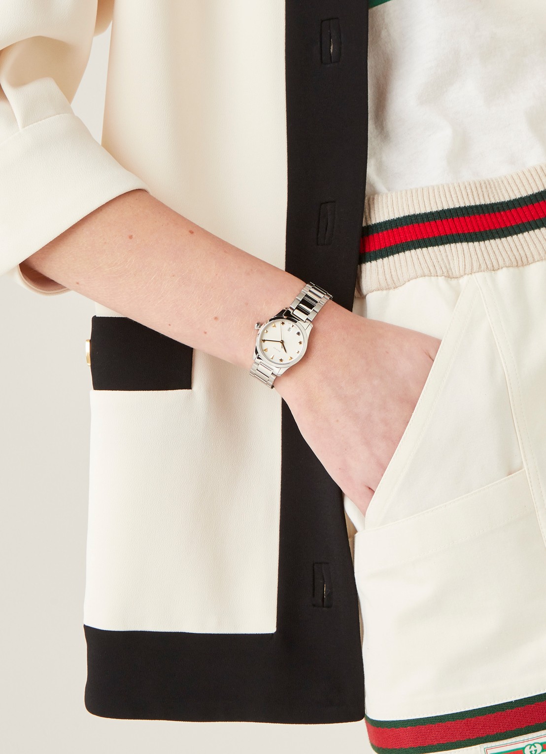 Gucci G-Timeless horloge YA126572 - voorkant 2 zilver