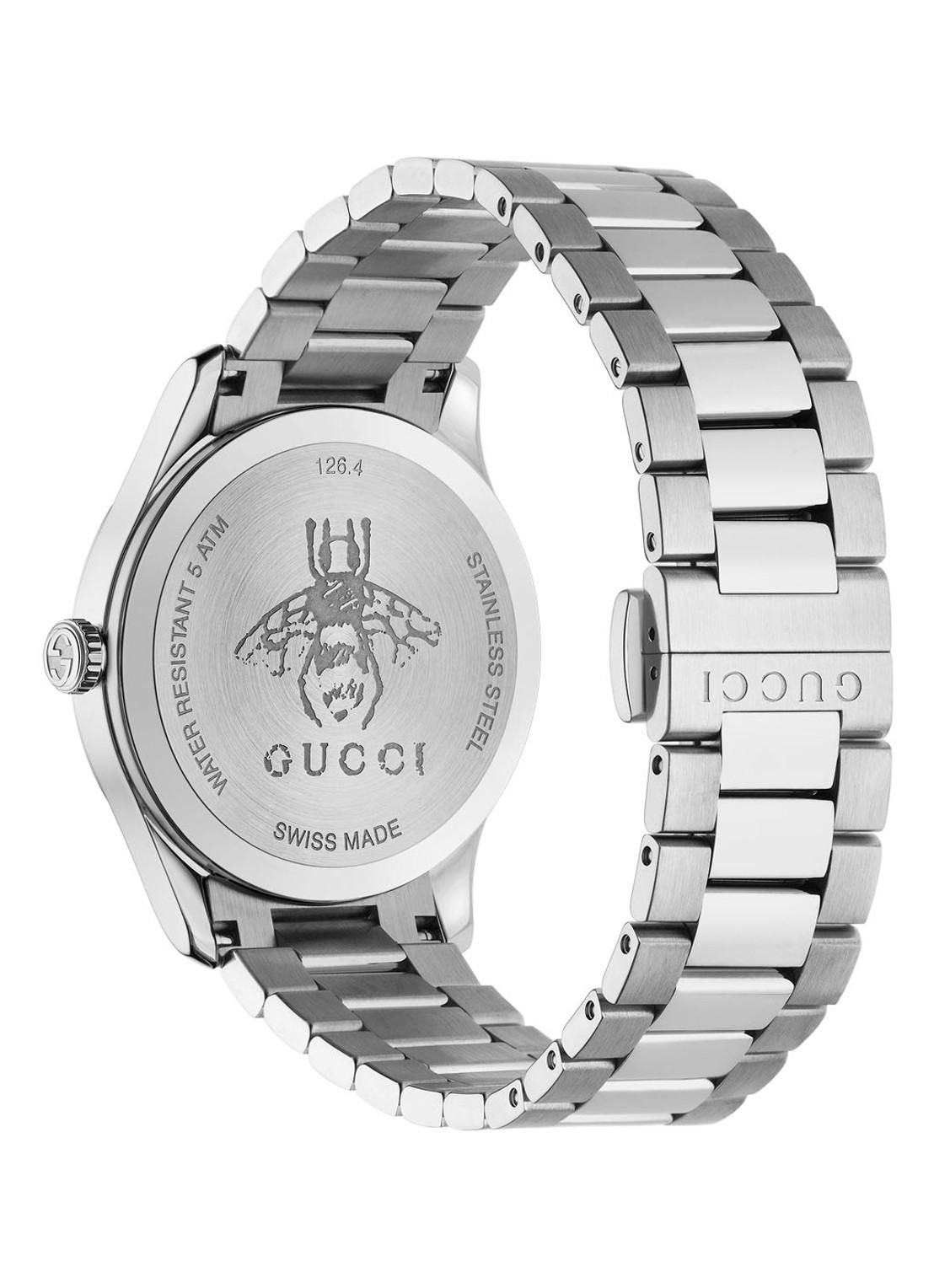 Gucci G-Timeless Iconic horloge YA1264126 - achterkant 3 zilver