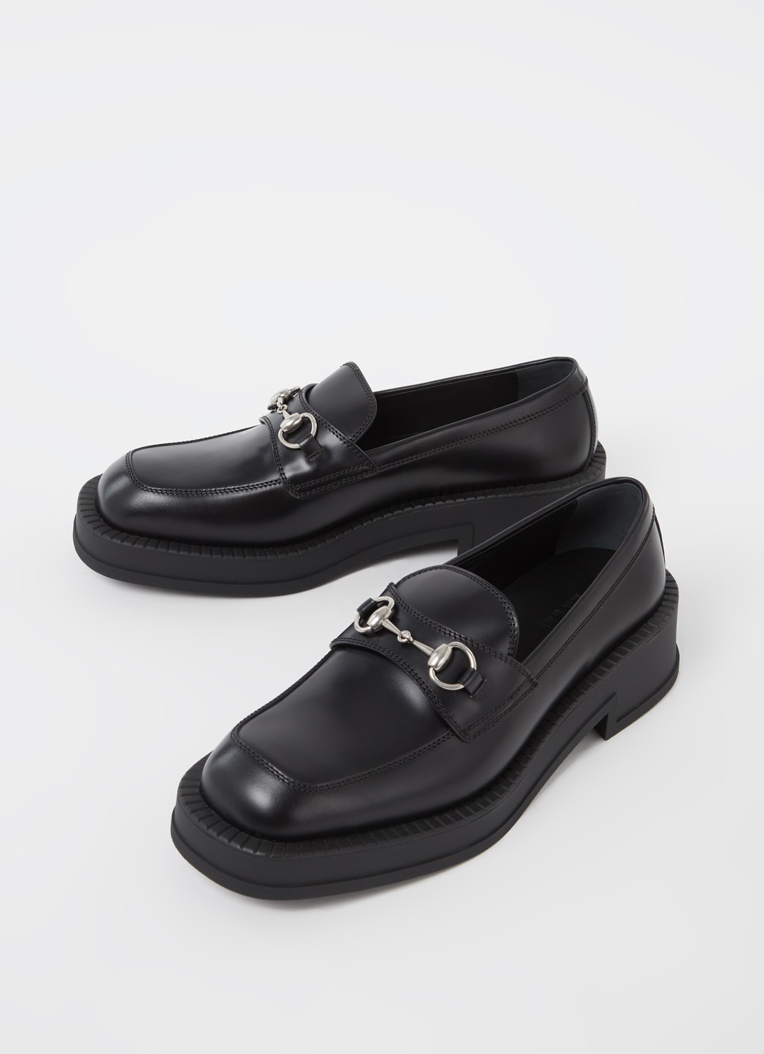 Gucci Genk loafer van leer  - detail 3 zwart