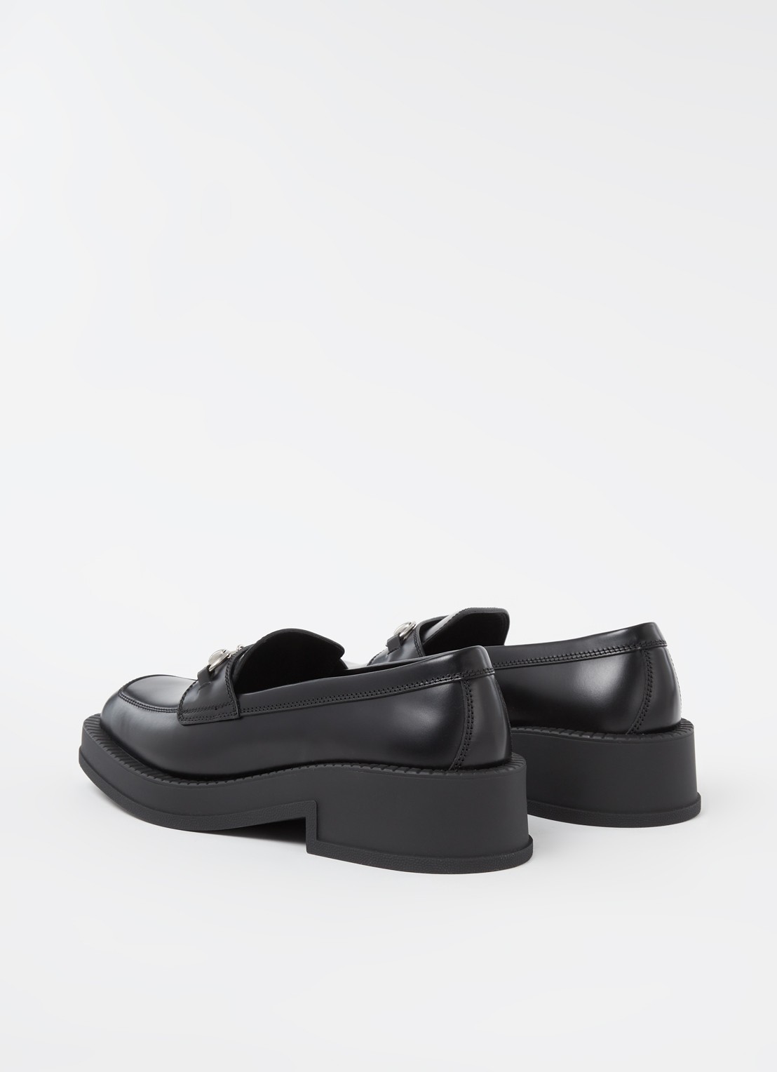 Gucci Genk loafer van leer  - detail 4 zwart