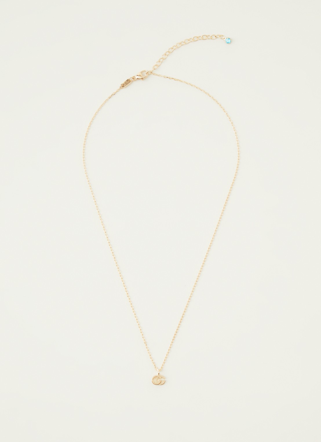 Gucci GG Running ketting van 18k geelgoud met topaas  - detail goud