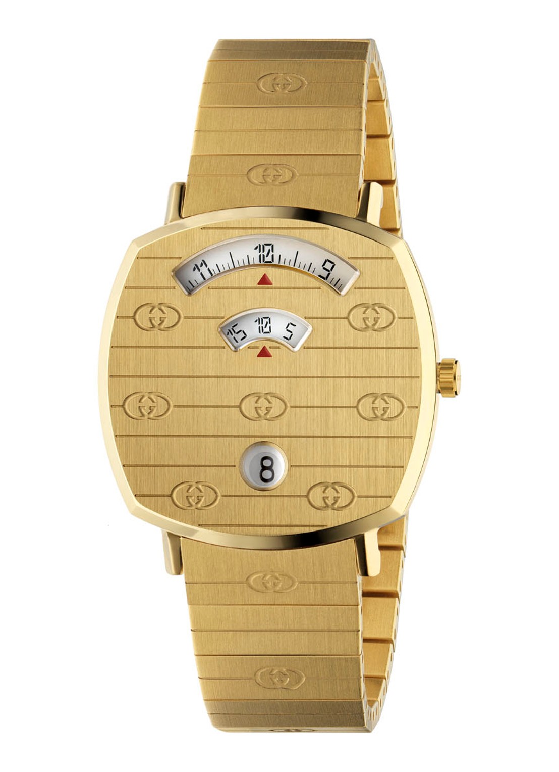 Gucci Grip horloge YA157403 - voorkant 3 goud