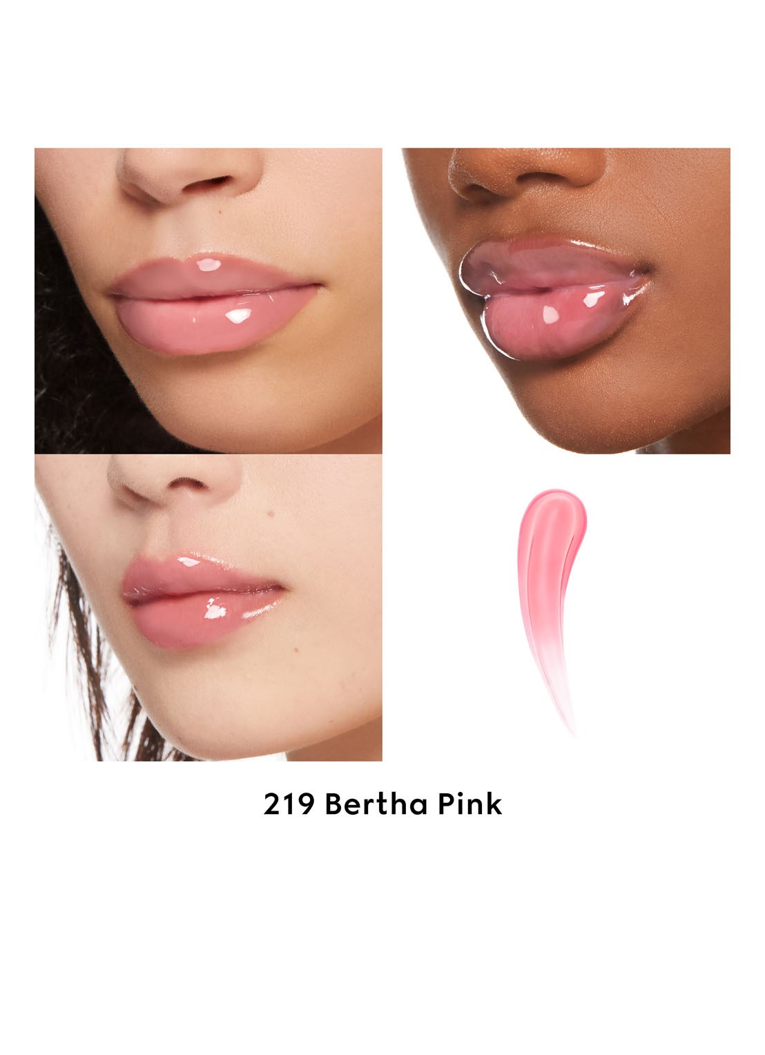 Gucci Gucci Gloss à Lèvres - plumping lipgloss - detail 2 219 bertha pink