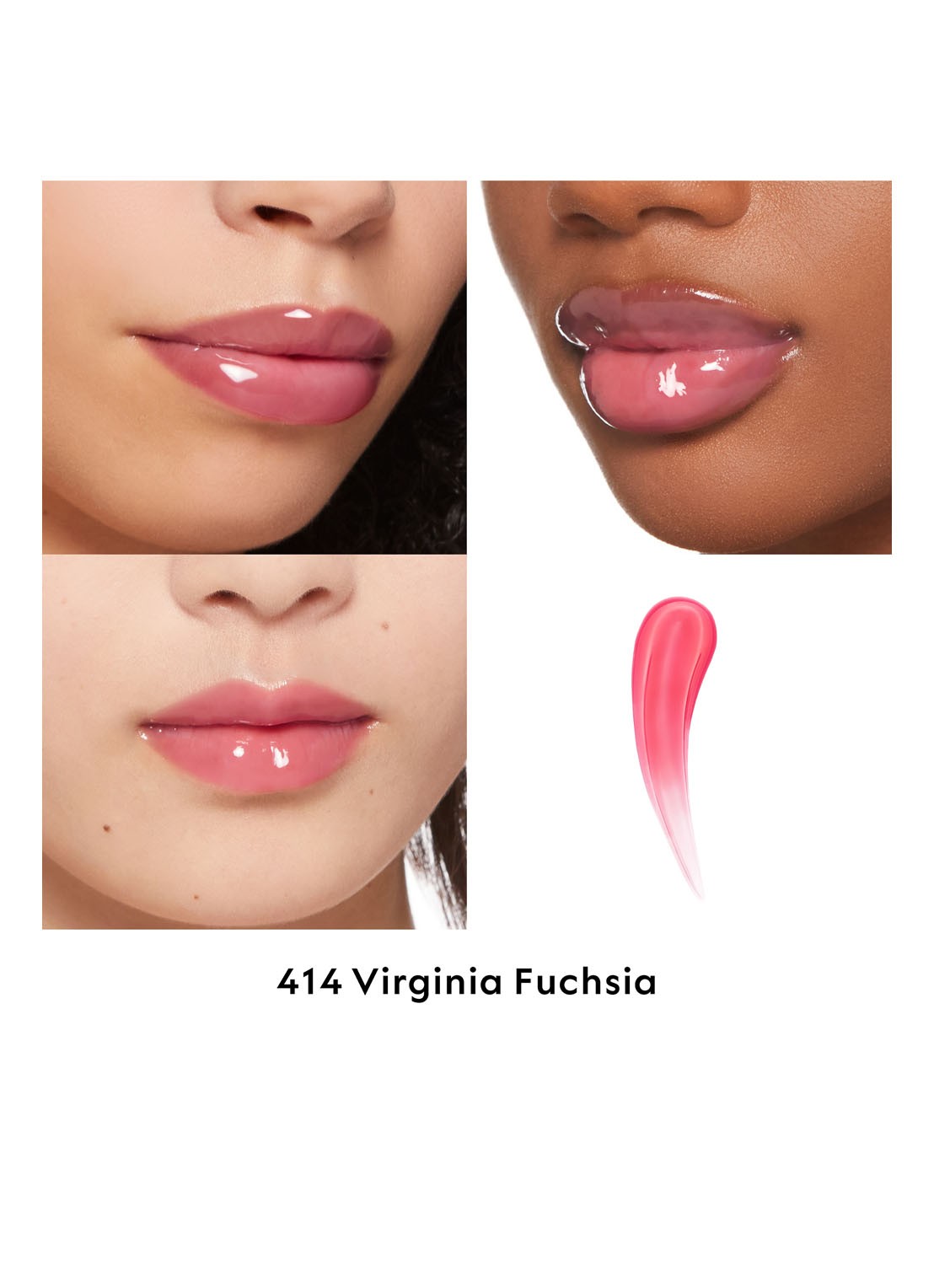 Gucci Gucci Gloss à Lèvres - plumping lipgloss - detail 4 414 virginia fuchsia