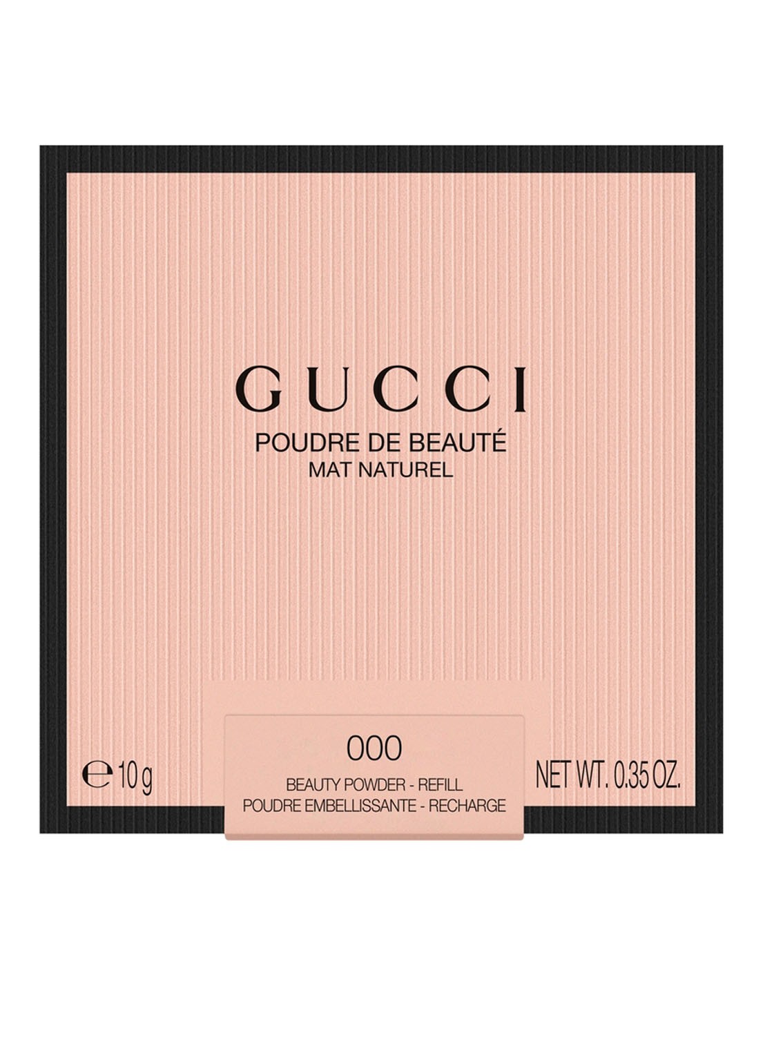 Gucci Gucci Poudre de Beauté Mat Naturel - gezichtspoeder navulling - voorkant 4 000 fair cool