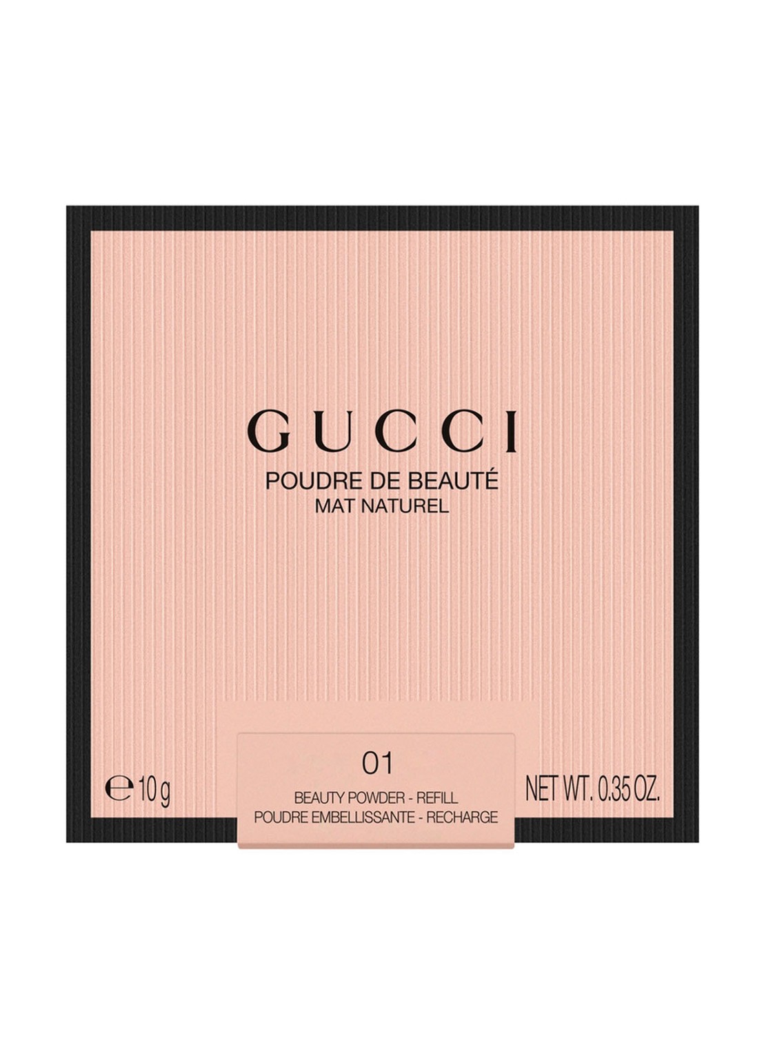 Gucci Gucci Poudre de Beauté Mat Naturel - gezichtspoeder navulling - voorkant 4 01 fair warm