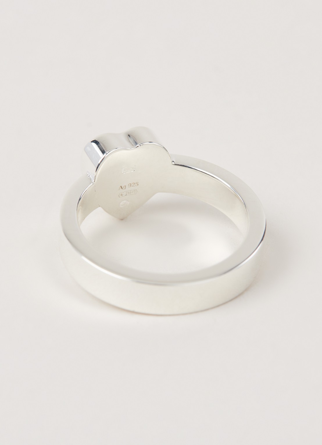 Gucci Heart ring van zilver  - detail zilver