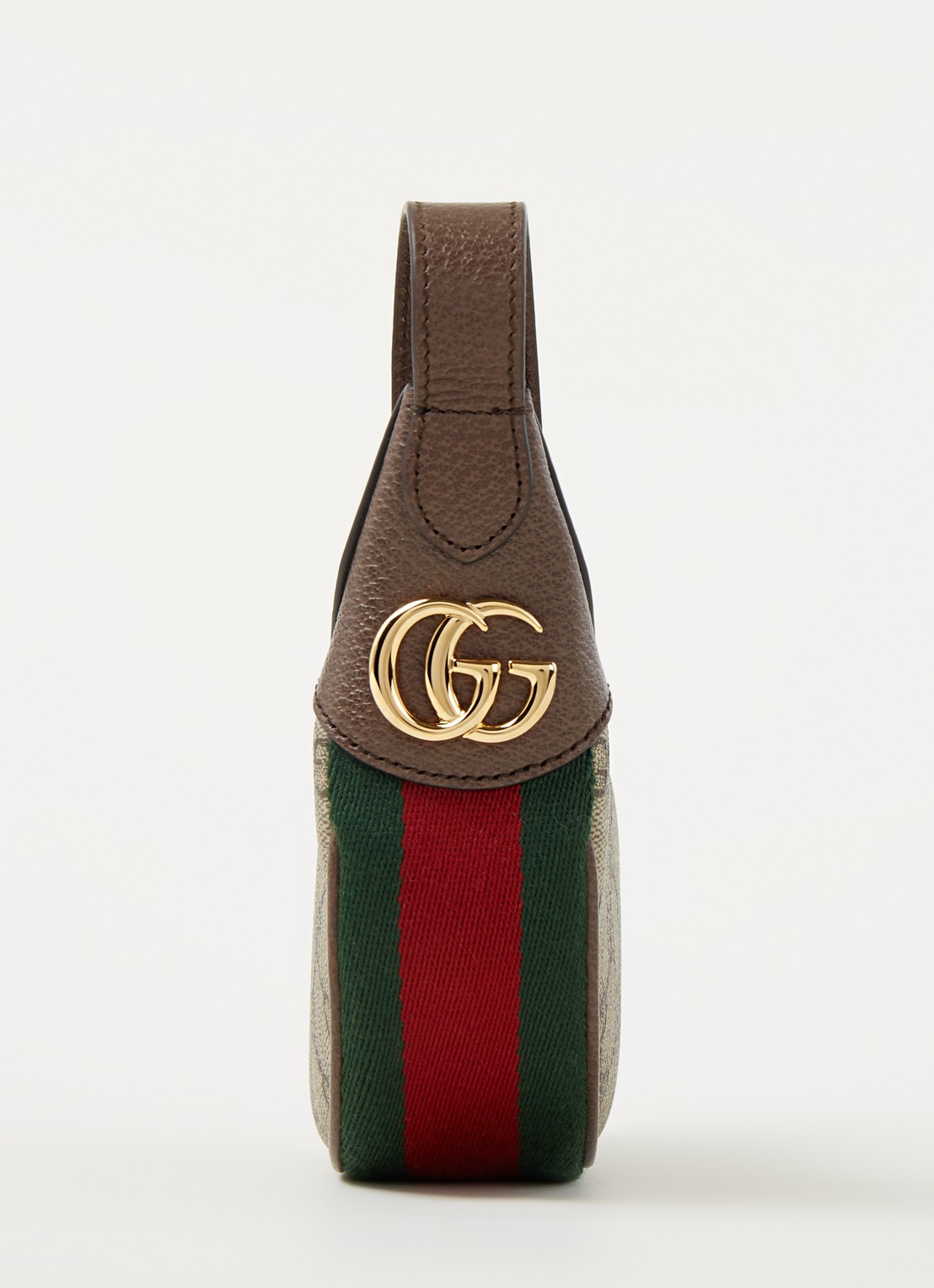 Gucci Ophidia Mini baguette bag van leer en canvas - detail 4 beige