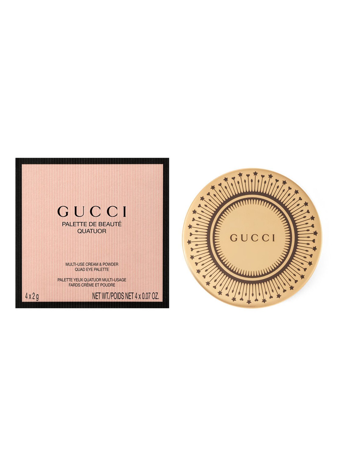 Gucci Palette de Beauté Quatuor - oogschaduw palette - voorkant 6 01 - summerina brown