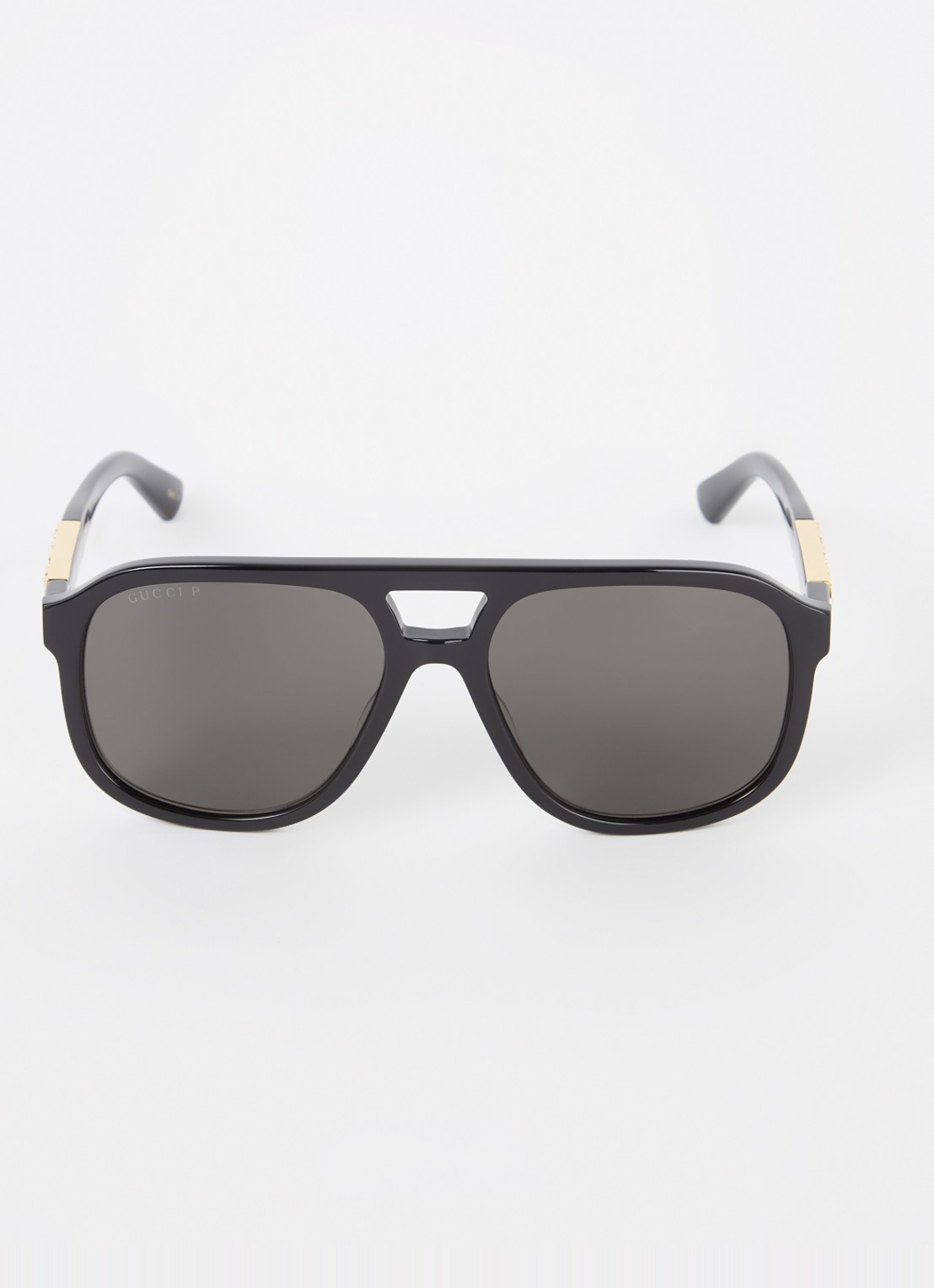 Gucci Piloten zonnebril gepolariseerd GG1188S - detail zwart