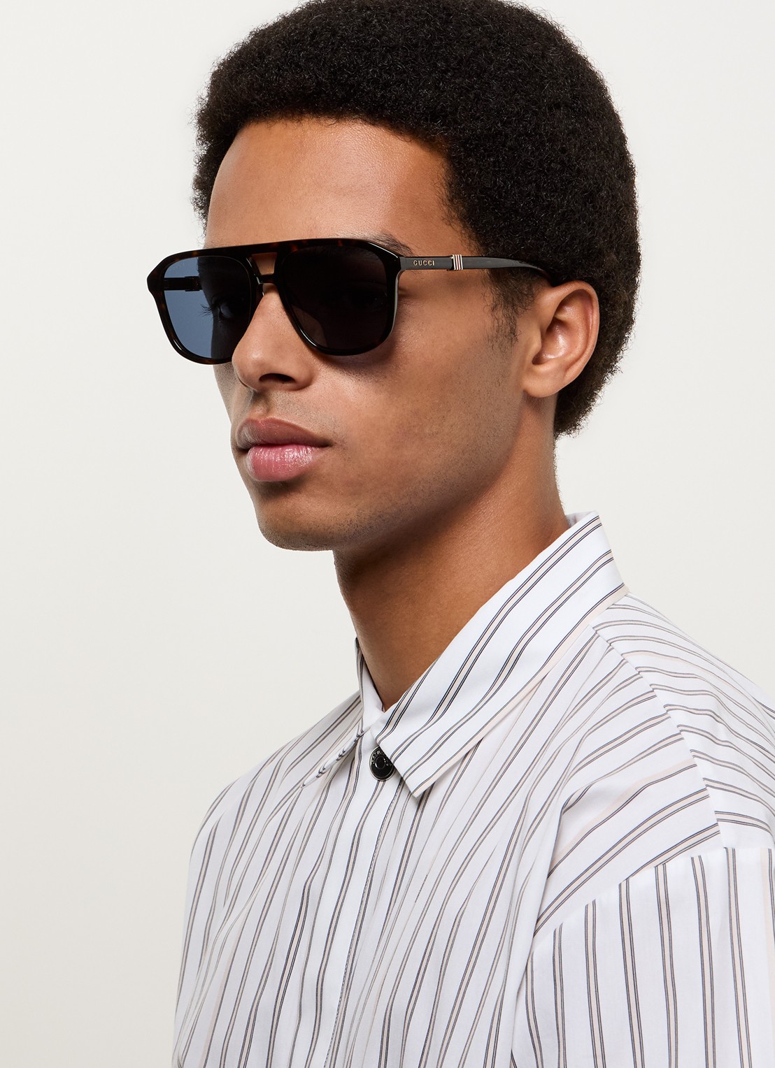 Gucci Piloten zonnebril GG1494S - voorkant 2 donkerbruin