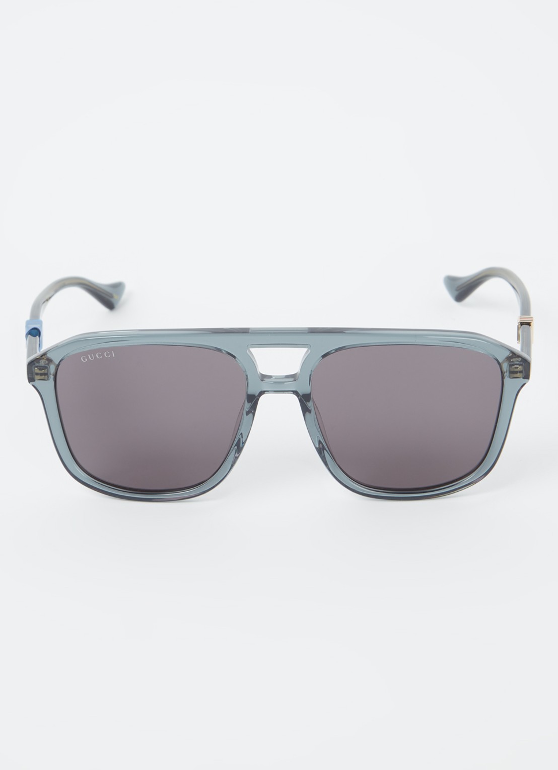 Gucci Piloten zonnebril GG1494S - detail petrol
