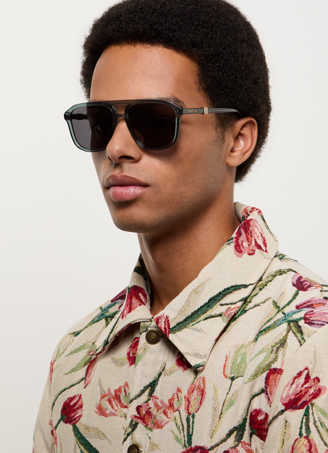 Gucci Piloten zonnebril GG1494S - voorkant 5 petrol