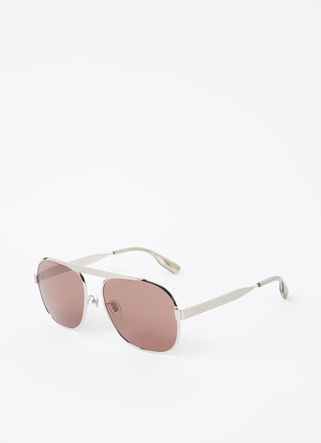 Gucci Piloten zonnebril GG1514S - voorkant zilver