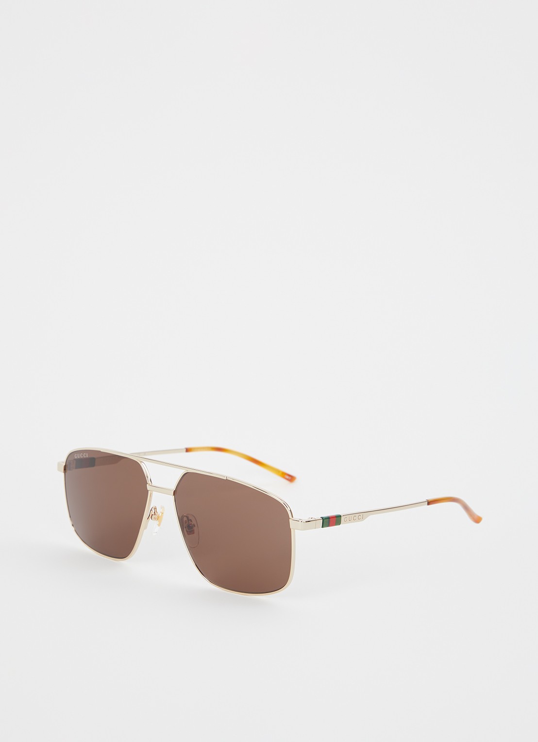 Gucci Piloten zonnebril GG1676S - voorkant goud
