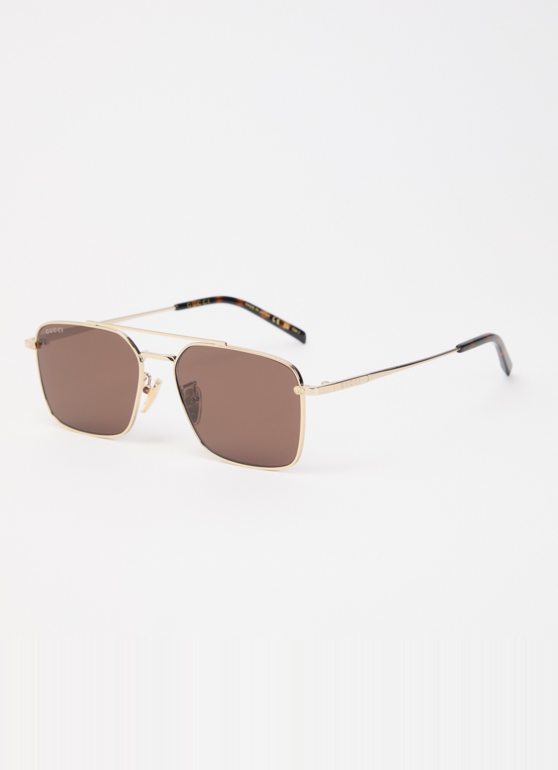 Gucci Piloten zonnebril GG1957SA - voorkant bruin