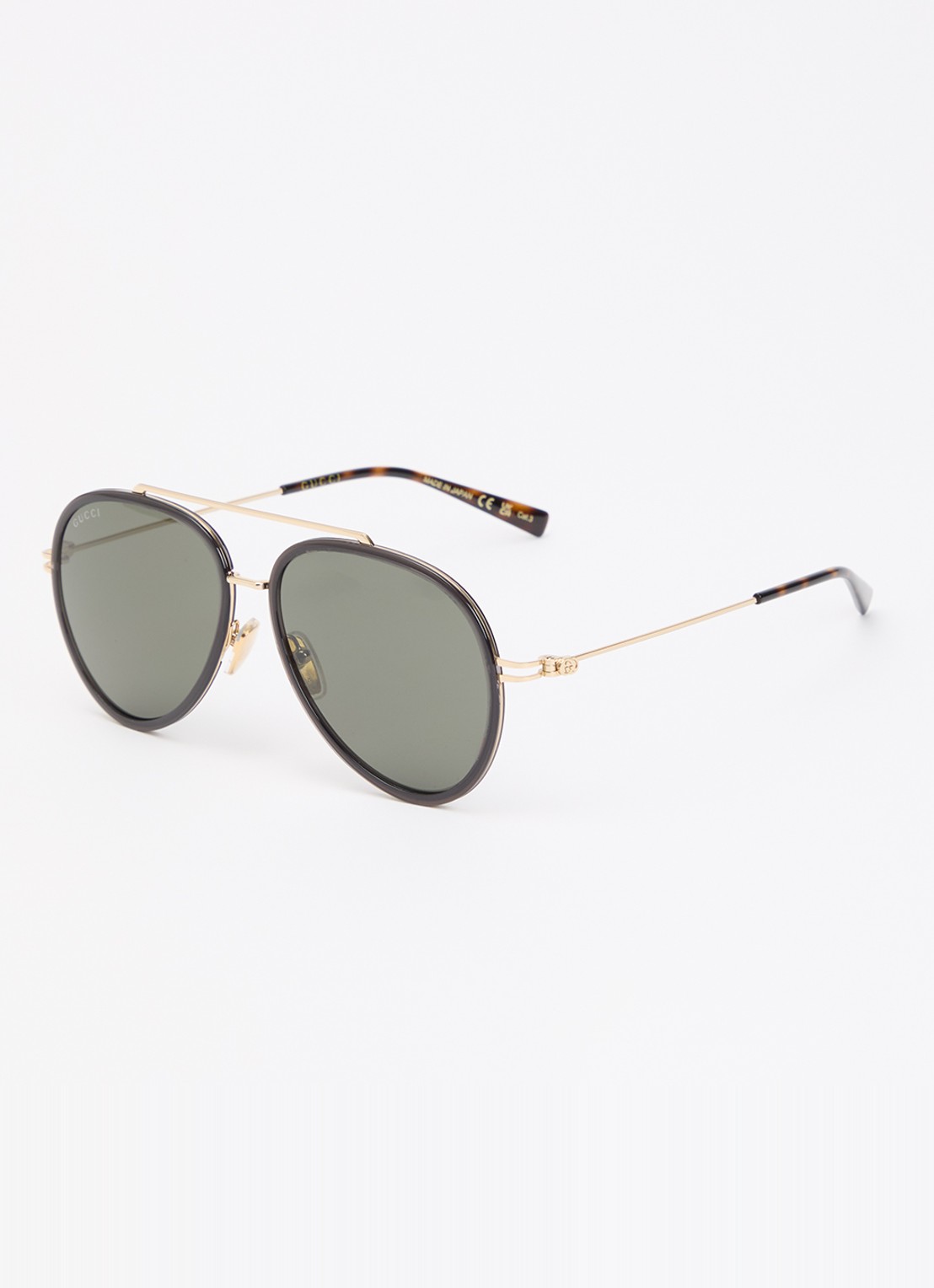 Gucci Piloten zonnebril GG1981S - voorkant goud