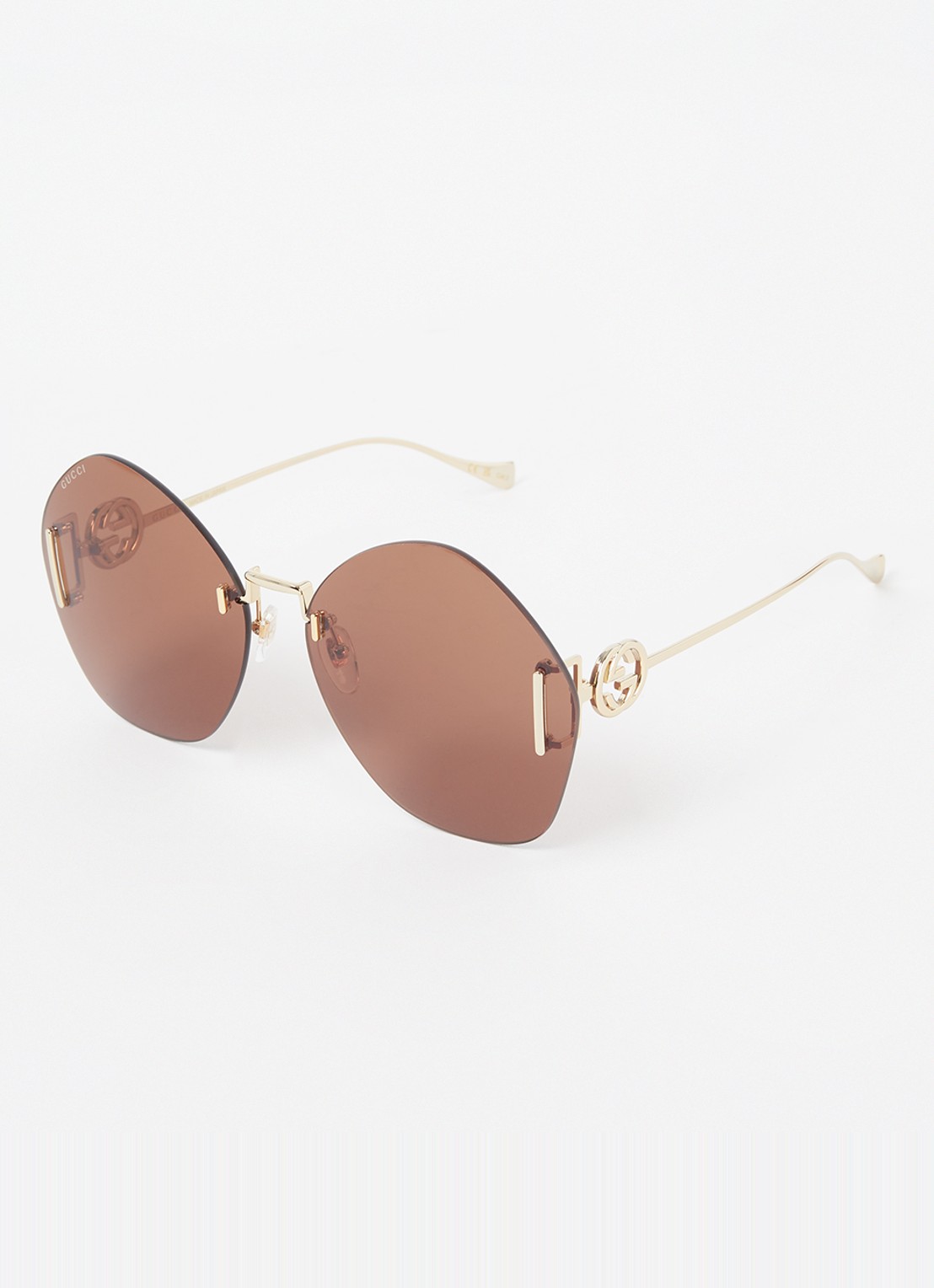 Gucci Retro zonnebril GG1203S - voorkant 5 bruin