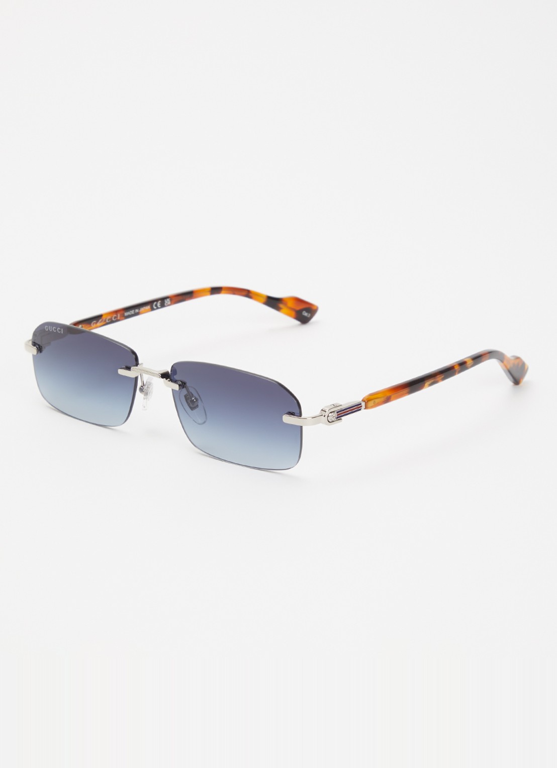 Gucci Retro zonnebril GG1221S - voorkant zilver