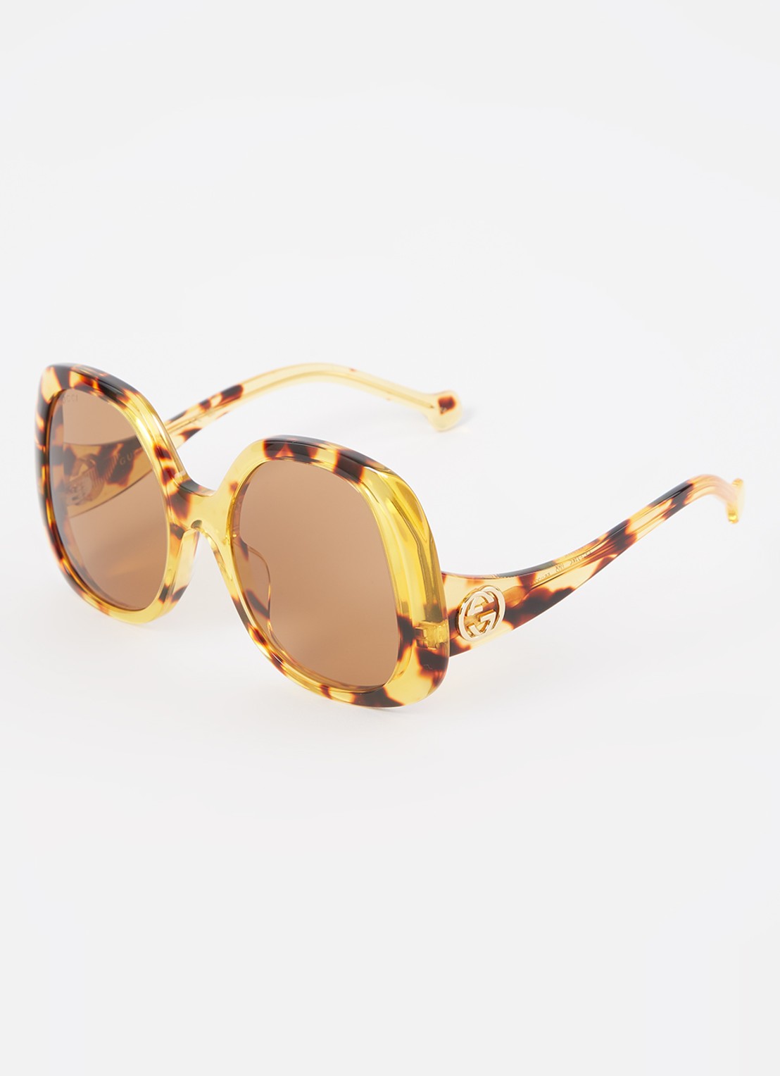 Gucci Retro zonnebril GG1235S  - voorkant 4 bruin