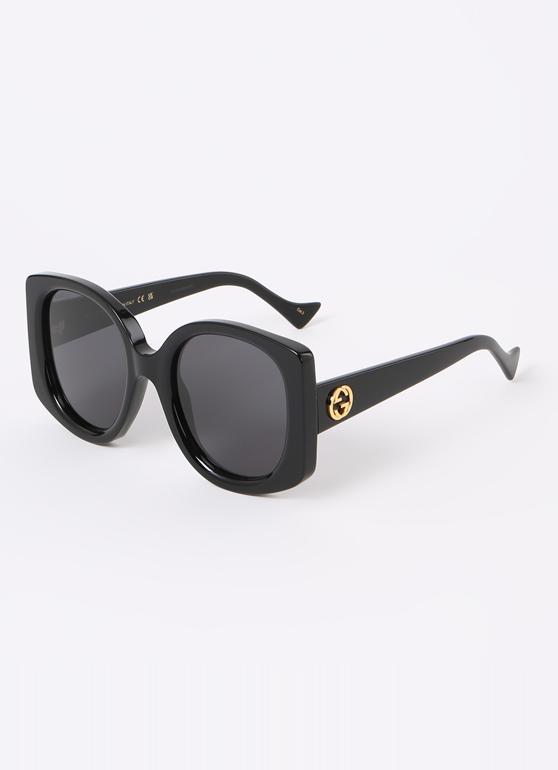 Gucci Retro zonnebril GG1257S - voorkant zwart