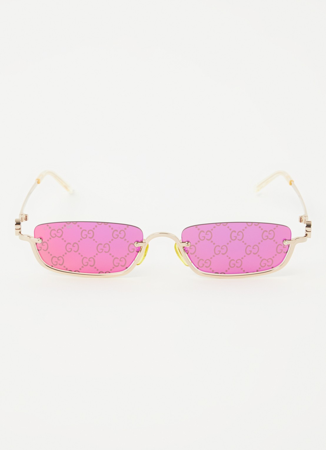 Gucci Retro zonnebril GG1278S - detail 3 goud