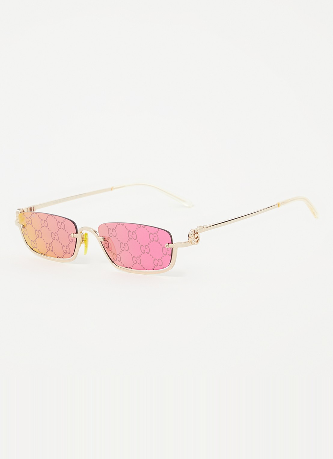Gucci Retro zonnebril GG1278S - voorkant goud