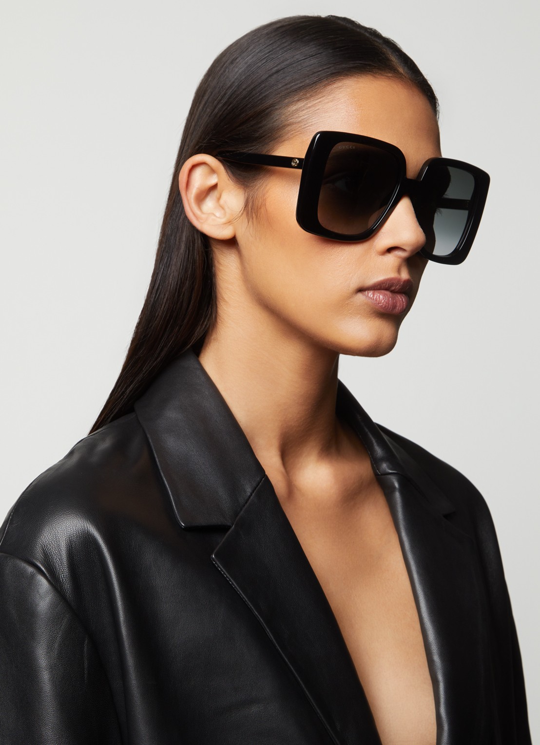 Gucci Retro zonnebril GG1314S - voorkant 5 zwart