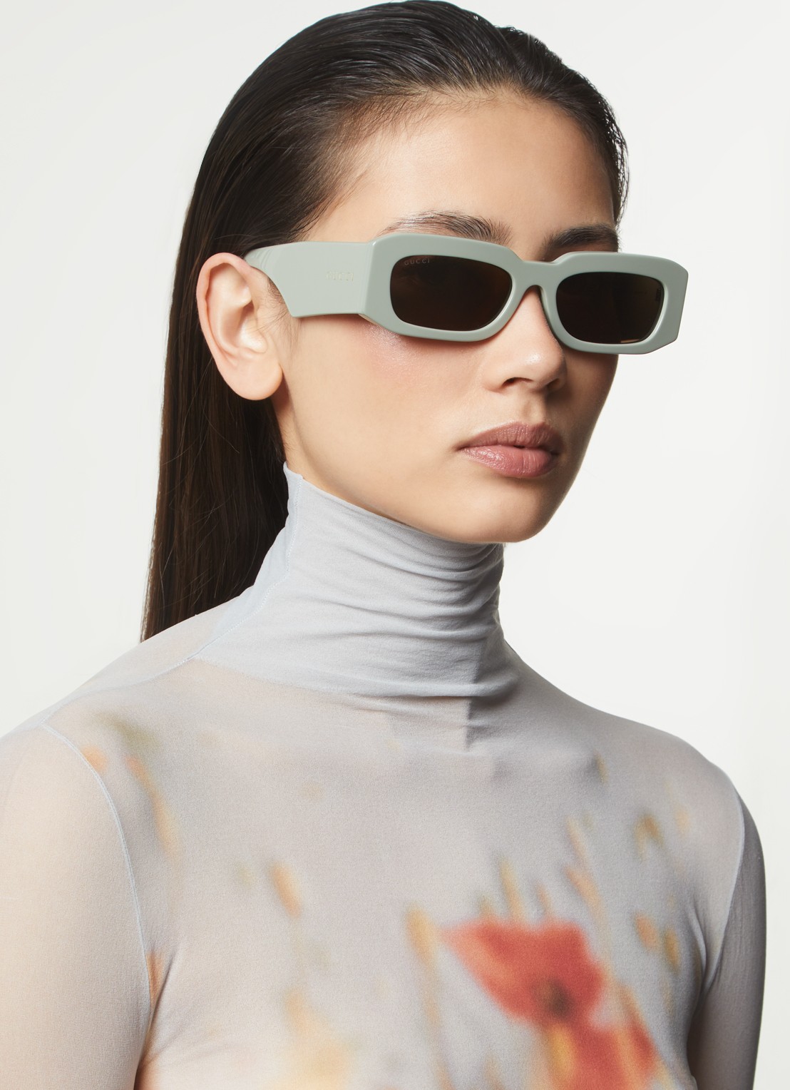 Gucci Retro zonnebril GG1426S - voorkant 5 lindegroen